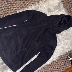 Hooded fuzzy long sleeve